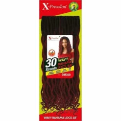 Rajouts Crochet Locks X-PRESSION WAVY BAHAMA LOCS 18" - Outré -Evolve Cosmetiques 30 fausses locks wavy bahama locs 18 pouces x pression outre