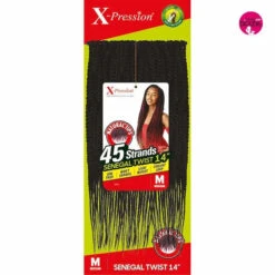 45 Mèches X-PRESSION Blondes SENEGAL TWIST 14 Pouces - Outré -Evolve Cosmetiques 45 rajouts meches x pression senegal twist medium outre 14 pouces