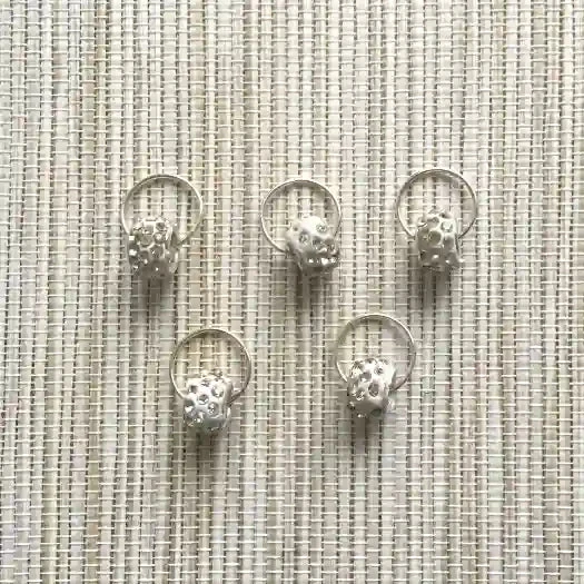 5 Bijoux Cheveux Perles Avec Strass Argent Tresses Locks 4 5 Bijoux Cheveux Perles Avec Strass Argent Tresses Locks – Image 2