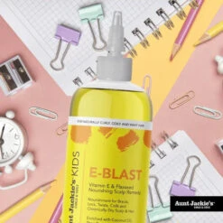Huile Soin E-Blast- Aunt Jackie's Kids -Evolve Cosmetiques E Blast Vitamin E Flaxseed Nourishing Scalp Therapy