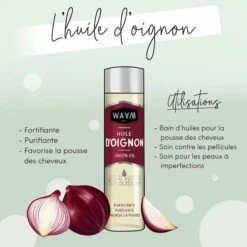 Huile D'Oignon - WAAM -Evolve Cosmetiques Huile d Oignon waam