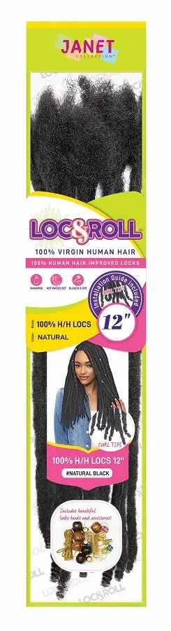 Dreadlocks Extensions Naturelles Loc N Roll Braid 12 Pouces - Janet Collection