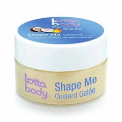 Gelée "Shape Me" Coconut & Shea Oils LottaBody -Evolve Cosmetiques LOTTA BODY SHAPE ME CUSTARD GELEE coiffante 7oz