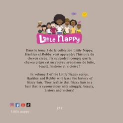 Little Nappy - Maman M'apprend L'histoire De Notre Cheveu Crépu -Evolve Cosmetiques Little nappy tome 3 couverture 4