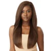 Perruque Lace Front Yaki Straight Kairi - Outré -Evolve Cosmetiques Perruque lace front yaki straight longue chocolate outre melted hairline kairi