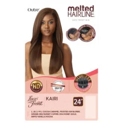 Perruque Lace Front Yaki Straight Kairi - Outré -Evolve Cosmetiques Perruque lace front yaki straight longue outre melted hairline kairi
