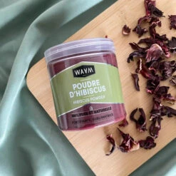 Poudre D'Hibiscus - WAAM 6 Poudre D'Hibiscus - WAAM -Evolve Cosmetiques Poudre Hibiscus waam