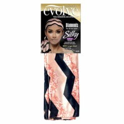 Foulard De Tête Silky Wrap Scarf - Evolve -Evolve Cosmetiques Wrap Scarf Turban Satin Cheveux Diamonds Evolve