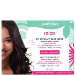 Kit Défrisant Sans Soude - Activilong RELAX -Evolve Cosmetiques activilong relax kit defrisant normal sans soude 1