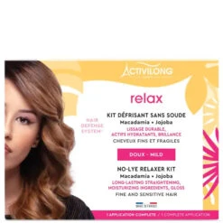 Kit Défrisant Sans Soude - Activilong RELAX -Evolve Cosmetiques activilong relax kit defrisant sans soude doux 1