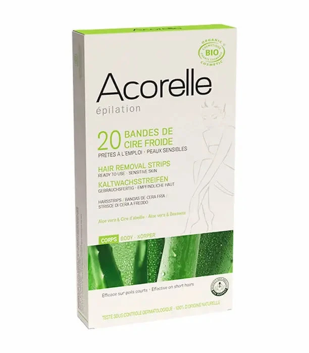 Bandes De Cire Froide Corps Bio X20 - Acorelle 3 Bandes De Cire Froide Corps Bio X20 - Acorelle