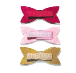 3 Barrettes Noeud Papillon Clips - Camryn's BFF -Evolve Cosmetiques barettes noeud papillon scintillant