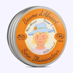 Baume D’abricot Bio Soin Illuminateur - Oléanat -Evolve Cosmetiques baume abricot bio oleanat