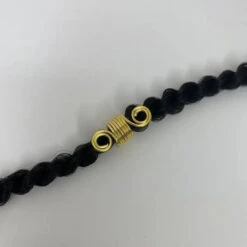 Lot De 5 Spirales Ressorts Pour Braids Et Locks -Evolve Cosmetiques bijoux cheveux spirales ressorts dore