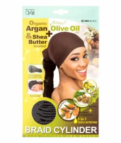 Bonnet Pour Tresses Et Locks Olive & Karité - Qfitt