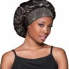 Bonnet Satin Large Bande Et Strass - Evolve -Evolve Cosmetiques bonnet satin large bande avec strass