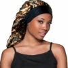 Bonnet Satin Long Braids, Locks Et Tresses - Evolve -Evolve Cosmetiques bonnet satin tresses locks braids lepopard