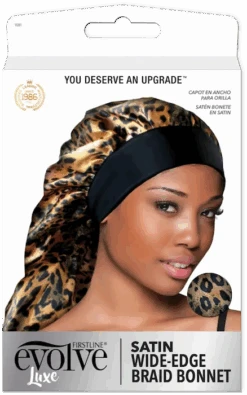 Bonnet Satin Long Braids, Locks Et Tresses - Evolve 8 Bonnet Satin Long Braids, Locks Et Tresses - Evolve -Evolve Cosmetiques bonnet satin tresses locks braids lepopard evolve luxe