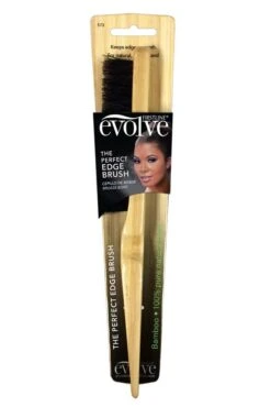 Brosse Pour Plaquer Les Cheveux En Poils De Sanglier Et Bambou - Evolve -Evolve Cosmetiques brosse perfect edge brush bambou et poils de sanglier pour baby hair fl5732 602251