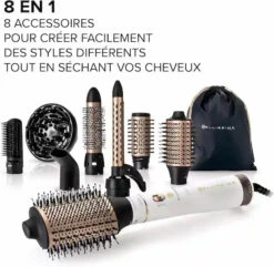 Brosse Soufflante Air Wonder 8-en-1 - Bellissima -Evolve Cosmetiques brosse soufflante bellissima air wonder 8 en 1