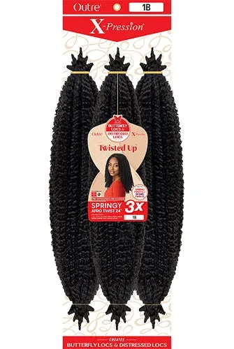 Mèches X-Pression Twisted Up Springy Afro Twist 24 Pouces 3X - Outré 6 Mèches X-Pression Twisted Up Springy Afro Twist 24 Pouces 3X - Outré – Image 4
