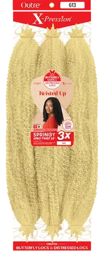 Mèches X-Pression Twisted Up Springy Afro Twist 24 Pouces 3X - Outré 9 Mèches X-Pression Twisted Up Springy Afro Twist 24 Pouces 3X - Outré – Image 7
