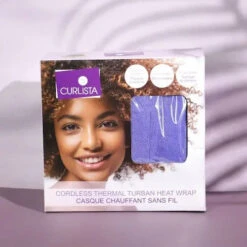 Casque Chauffant Sans Fil - Bonnet De Soin Capillaire - Curlista -Evolve Cosmetiques casque chauffant sans fil soins cheveux curlista