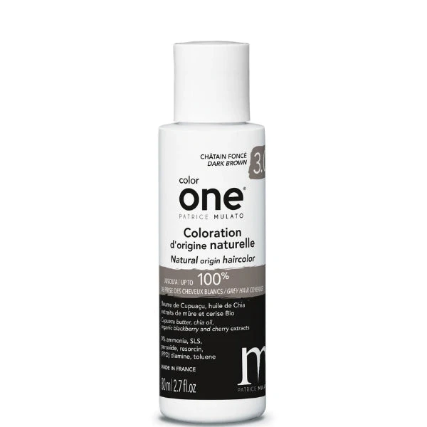 Coloration Naturelle Color One Châtain Foncé 3.0 - Patrice MULATO 3 Coloration Naturelle Color One Châtain Foncé 3.0 - Patrice MULATO
