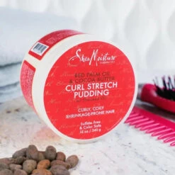 Crème Anti Shrinkage Curl Stretch Pudding - Shea Moisture Red Palm Oil -Evolve Cosmetiques creme anti shrinkage shea moisture curl stretch pudding