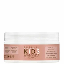 Crème Boucles Curling Butter Cream Coco & Hibiscus - Shea Moisture Kids -Evolve Cosmetiques creme coiffante enfant boucles shea moisture kids coconut hibiscus