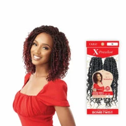 Crochet Braids Boho Wavy Bomb Twist X-Pression 2X - Outré -Evolve Cosmetiques crochet braids courtes boho wavy bomb twist