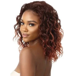 Perruque Demi-Tête Bouclée Loose Curl - Outré -Evolve Cosmetiques demi perruque bob wavy ginger loose curl 18 outre