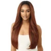Perruque Demi-Tête Yaki Straight Neesha H303 - Outré 2 Perruque Demi-Tête Yaki Straight Neesha H303 - Outré -Evolve Cosmetiques demi perruque straight yaki ginger brown neesha h303 outre quickweave
