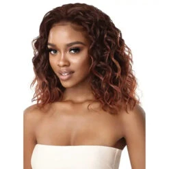 Perruque Demi-Tête Bouclée Loose Curl - Outré -Evolve Cosmetiques demi perruque wavy bob ginger loose curl 18 outre