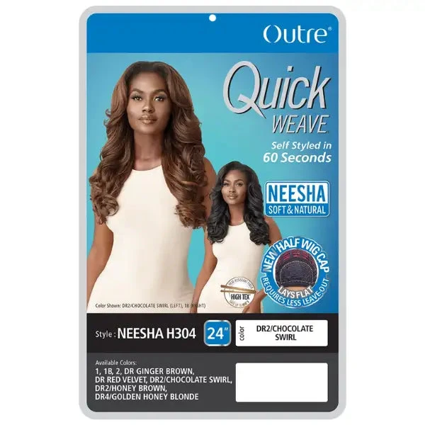 Perruque Demi-Tête Yaki Wavy Neesha H304 - Outré 7 Perruque Demi-Tête Yaki Wavy Neesha H304 - Outré – Image 5