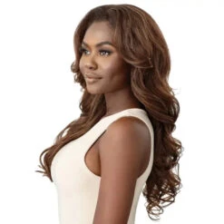 Perruque Demi-Tête Yaki Wavy Neesha H304 - Outré 10 Perruque Demi-Tête Yaki Wavy Neesha H304 - Outré -Evolve Cosmetiques demi perruque wavy yaki ondulee chocolate neesha h303 outre quickweave