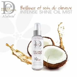 INTENSE SHINE OIL MIST Huile Spray Brillance - Design Essentials Coconut & Monoï -Evolve Cosmetiques design essentials coconut monoi Intense Shine Oil Mist