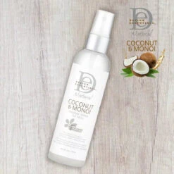 INTENSE SHINE OIL MIST Huile Spray Brillance - Design Essentials Coconut & Monoï -Evolve Cosmetiques design essentials coconut monoi huile cheveux Intense Shine Oil Mist