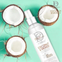 Coconut Water Curl Refresher Spray Hydratant - Design Essentials Coconut & Monoï -Evolve Cosmetiques design essentials coconut monoi spray cheveux Coconut water Curl Refresher