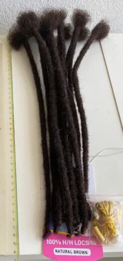 Dreadlocks Extensions Naturelles Loc N Roll Braid 12 Pouces - Janet Collection -Evolve Cosmetiques dreadlocks cheveux humains natural brown 12 pouces
