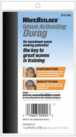 Durag Wave Activating 992 - WaveBuilder -Evolve Cosmetiques durag pour waves wavebuilder wave activating