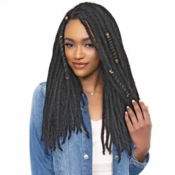 Dreadlocks Extensions Naturelles Loc N Roll Braid 12 Pouces - Janet Collection -Evolve Cosmetiques extension locks meches naturelles loc n roll braid 18 pouces janet collection