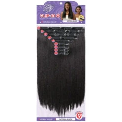Extensions Clip-In Natural Yaki 18" - Outré -Evolve Cosmetiques extensions clip in yaki straight outre