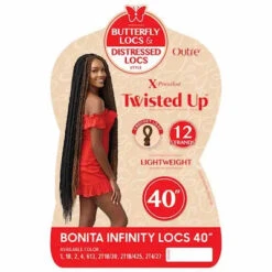 Fausses Locks Longues 40 Pouces Bonita Infinity - Outré -Evolve Cosmetiques fausse locks longue meches crochet braids 40 pouces bonita infinity locs outre
