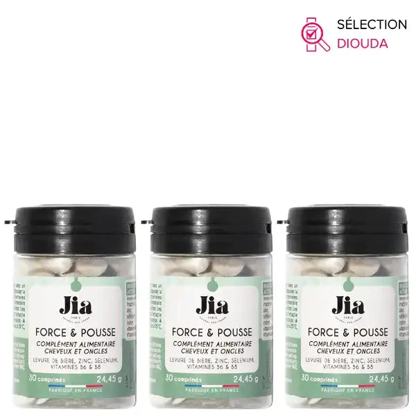 Cure 3 Mois Force & Pousse Cheveux Ongles - Jia Paris 3 Cure 3 Mois Force & Pousse Cheveux Ongles - Jia Paris
