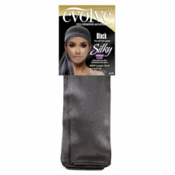 Foulard De Tête Silky Wrap Scarf - Evolve -Evolve Cosmetiques foulard de tete noir uni evolve silky wrap scarf