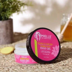 Lisseur Bordures Honey & Ginger Edge Gel - Mielle -Evolve Cosmetiques gel lisseur de bordure mielle organics honey ginger edge
