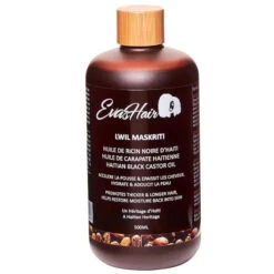 Huile De Ricin Noire D'Haïti Lwil Maskriti - EvasHair -Evolve Cosmetiques huile de ricin noire haiti evashair lwil maskriti