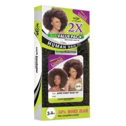 2X Mèches Afro Kinky Bulk 24" - Janet Collection -Evolve Cosmetiques janet collection meches afro kinky bulk x2 24 pouces