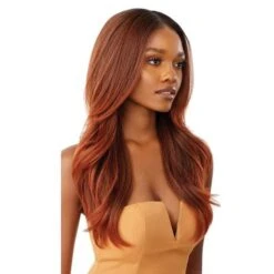 Perruque Lace Front Wig Melted Hairline Kamiyah - Outré -Evolve Cosmetiques kamiyah perruque lace front wig melted hairline outre qlmhkamdr2gibrn dr2 ginger brown 477278
